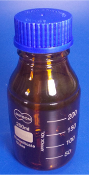 BROWN GLASS BOTTLE