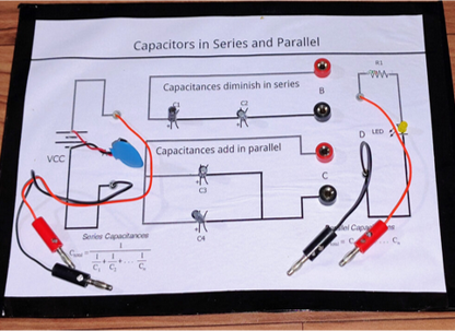 SERIES CAPACITOR CONNECTION CIRCUIT