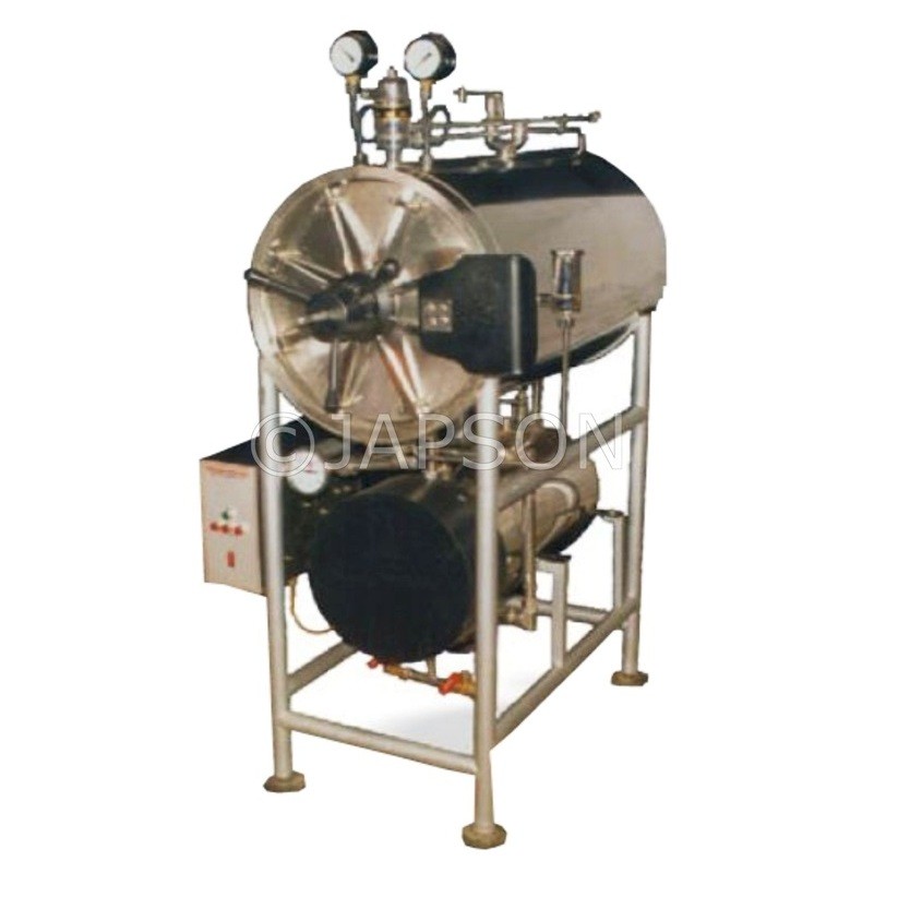 Autoclave, Horizontal, Cylindrical, Triple Wall