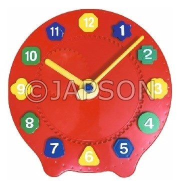 Geared Teacher Clock for School Maths Lab