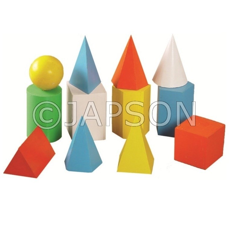 Geometrical Solid Shapes for School Maths Lab