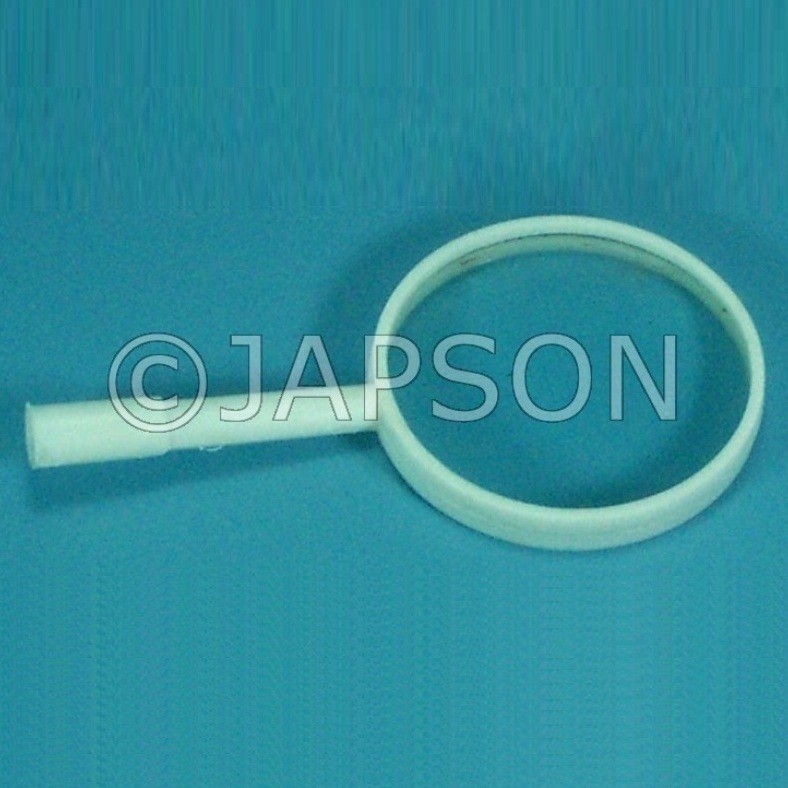 Hand Lens with White Plastic Handle