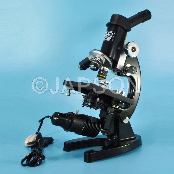 Medical Microscope for Secondary School with Inclined Tube