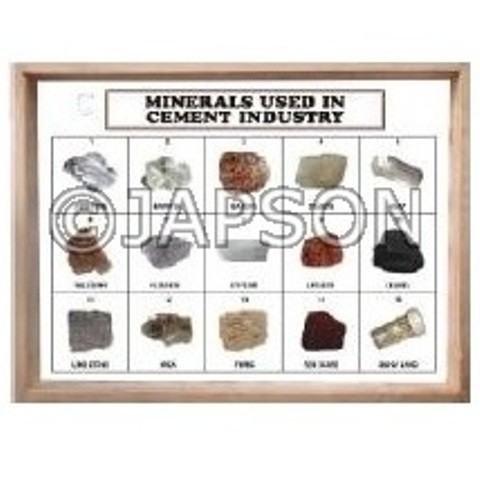 Minerals Used in Cement Industry, Set of 15