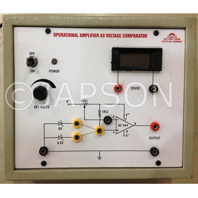 Operational Amplifier as Voltage Comparator Experiment Apparatus