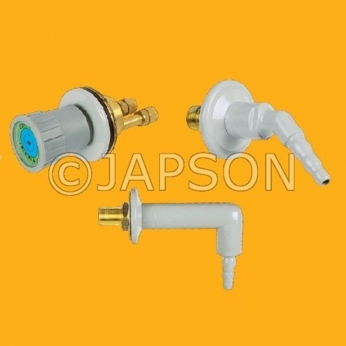Panel Mounted Valve, 45° Nozzle & 90° Elbow for Fume Hood