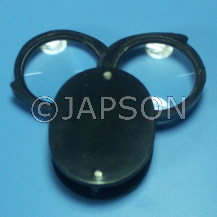Pocket Magnifier with Unbreakable Plastic Frame - Single, Double and Triple