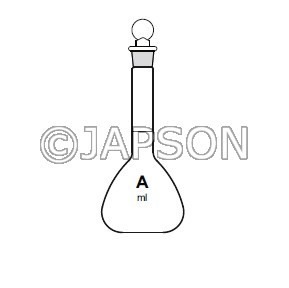 Quartz Volumetric Flask with Stopper, Class-A