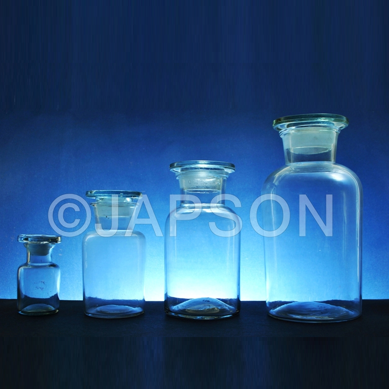 Reagent Bottle, Wide Mouth (Clear Glass)