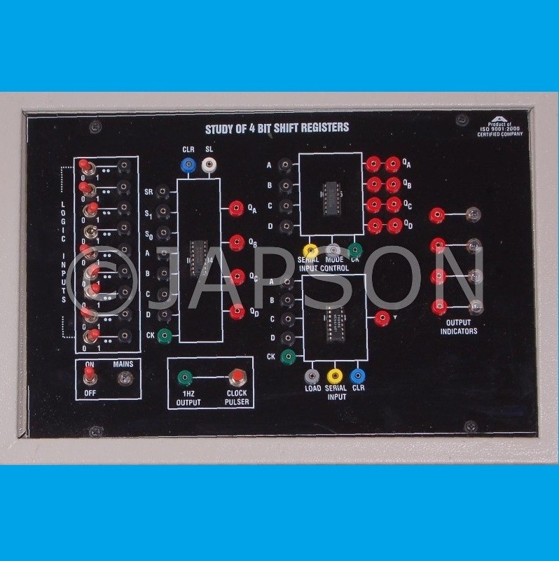 Study of Left, Right & Programmable Shift Register Experiment Apparatus