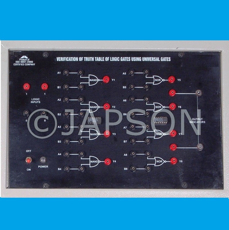 Study Of Logic Gates Using TTL ICs (6 in 1) Experiment Apparatus