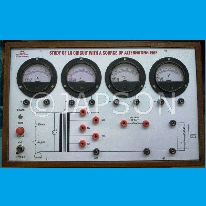 Study of LR Circuit with a Source of Alternating E.M.F