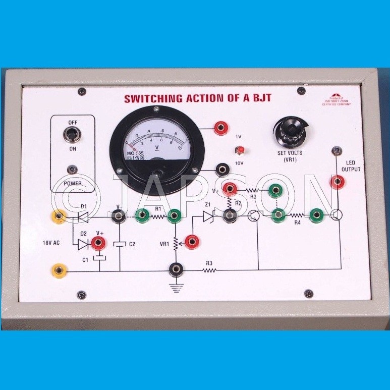 Study of Switching action of a Transistor (BJT)