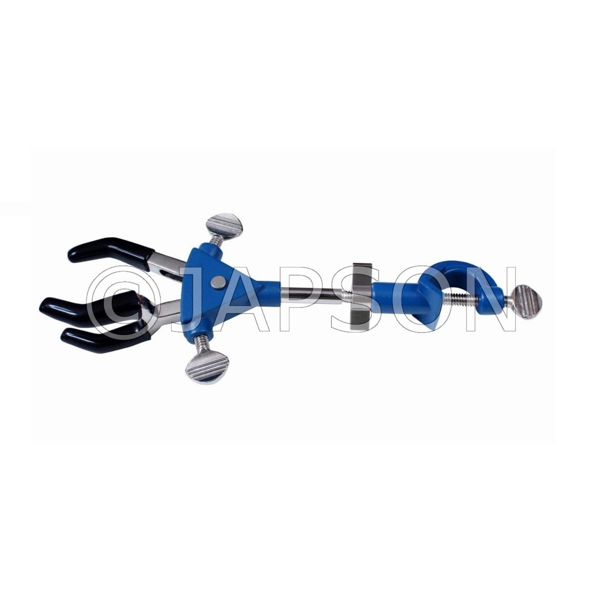 Three Prong, Retort Clamp, Rotatable, Double Keys 1