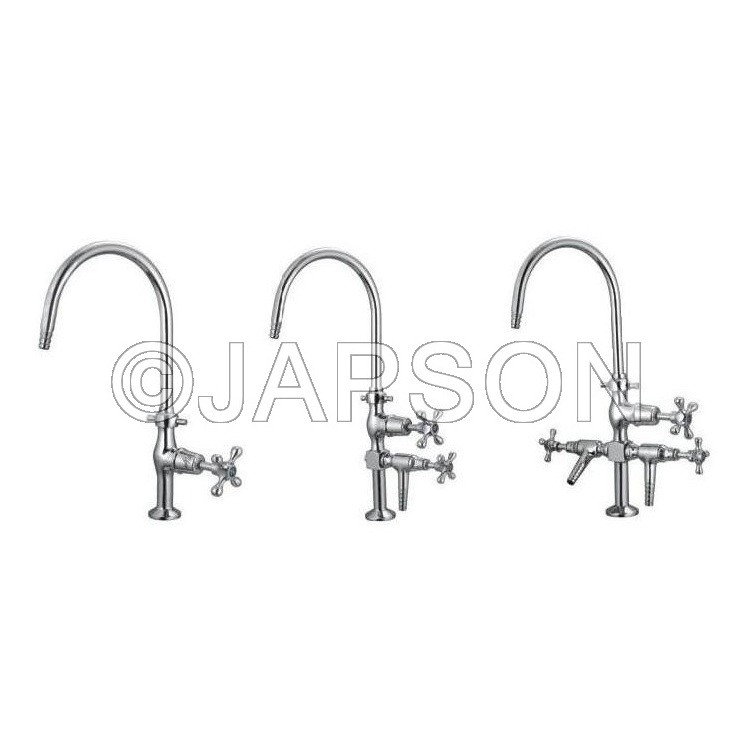 Water Tap, Swan Neck, Heavy, Chrome