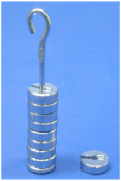 100g Chrome-Plated Slotted Weights Set