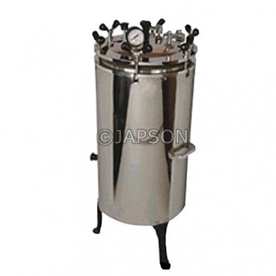 Autoclave, Vertical, Stainless Steel, Nut Locking (Sterilizer Pressure Type)