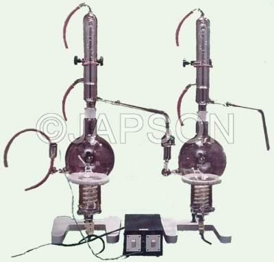 Automatic Electrically Heated All Glass Distillation Apparatus