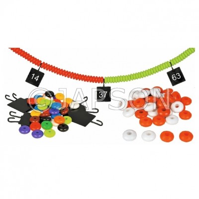 Beads with String with Hangers Beads for School Maths Lab