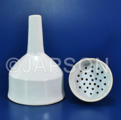 Buchner Funnels, Porcelain, With Sintered Disc