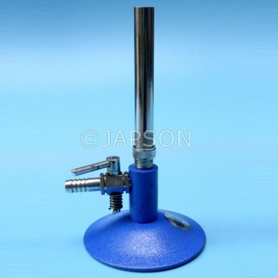 Bunsen Burner with a Gas Regulator (Stop Cock), Brass Pipe