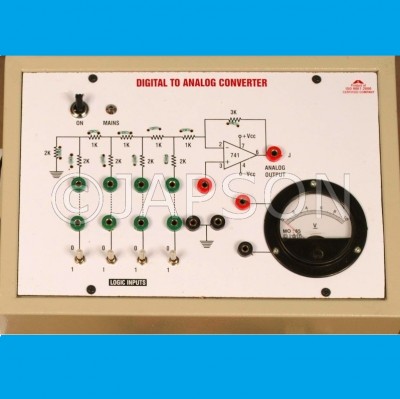 Digital to Analog (D/A) Convertor using R-2R Network Experiment Apparatus