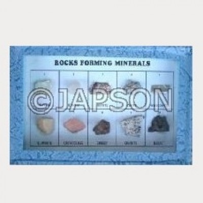 Forming Minerals Set, Collection of 10 Rocks Forming Minerals