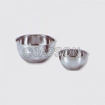 Gallipot Round, Lotion Bowl, Stainless Steel