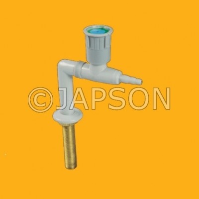 Gas Tap, Euro, Single cone 90°, for Pharma & Lab