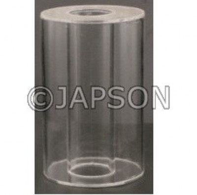 Hollow Cylinder (Transparent) for School Maths Lab