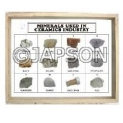 Minerals Used in Ceramics Industry, Set of 10