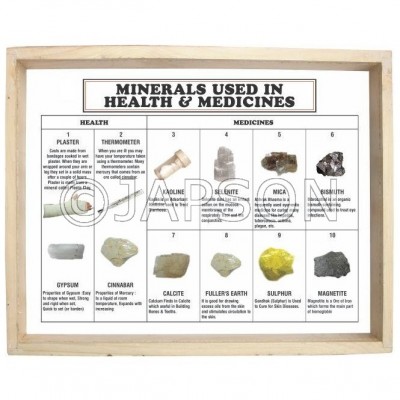 Minerals Used in Health & Medicine, Set of 10