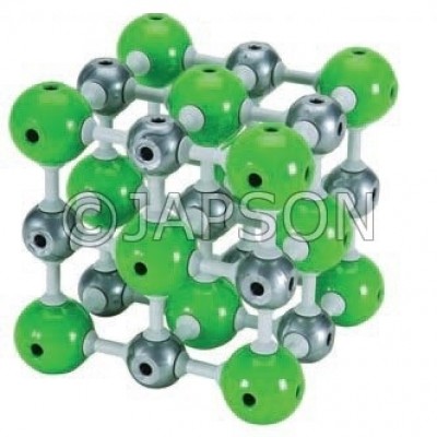 Molecular Model Set - Sodium Chloride - Open 27 Atoms