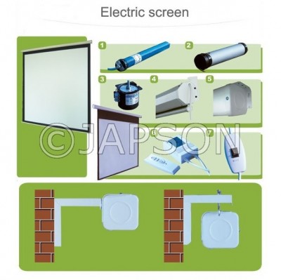 Motorised Projection Screens