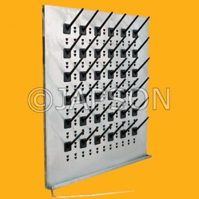 Peg Board, Euro, Stainless Steel, for Pharma & Lab