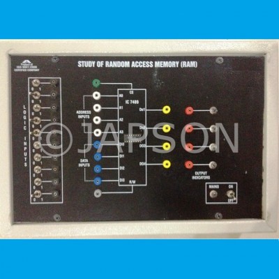 RAM Circuit using IC 7489 Experiment Apparatus