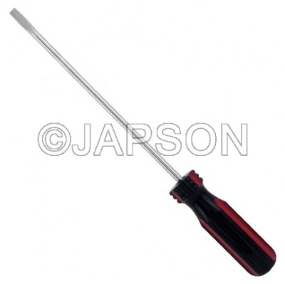 Screw Driver, Plastic Handle (Flat Type)