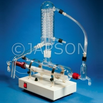 Single Stage Quartz Distillation Apparatus, Horizontal Model