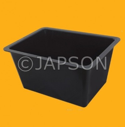 Sink, Large, Polypropylene Plastic Black for Pharma & Lab