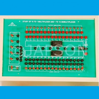 Study of 16 To 1 Line Multiplexer & Line Demultiplexer Experiment Apparatus