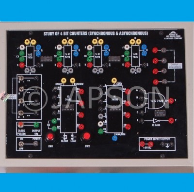 Study of 4 Bit Counters (Synchronous & Asynchronous) Experiment Apparatus