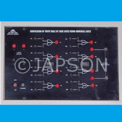 Study Of Logic Gates Using TTL ICs (6 in 1) Experiment Apparatus