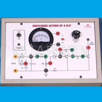 Study of Switching action of a Transistor (BJT)