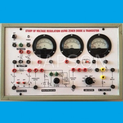 Study of Voltage Regulation using Zener Diode & Transistors