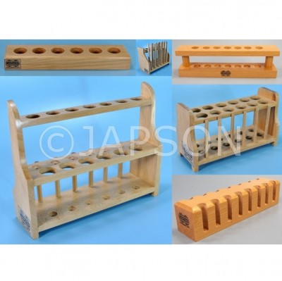 Test Tube Stand and other Laboratory Products of Steamed Beech