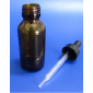 BROWN GLASS DROPPER