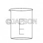 Quartz  Beaker Low Form with Spout
