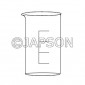 Quartz Beaker Tall Form with Spout