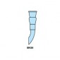 Receiver Adapter, Vertical Delivery, Socket To Cone
