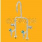 Water Tap, 3 Way with Hot & Cold Mixture Taps, Euro, for Pharma & Lab